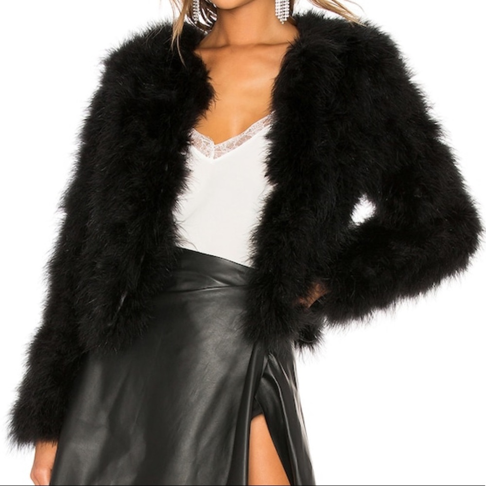 Lamarque Deora feather topper jacket